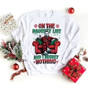 Christmas Sweatshirt with Festive Graphic